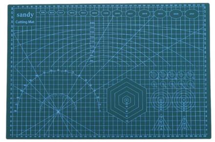 A3/A4/A5 Pvc Dubbele Side Self-Healing Non Slip Diy Snijplank Patchwork Mat Snijden Pad splicing Handmatige Diy Heerser Gereedschappen Board A3 blauw