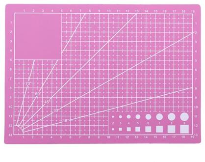 A3/A4/A5 Pvc Dubbele Side Self-Healing Non Slip Diy Snijplank Patchwork Mat Snijden Pad splicing Handmatige Diy Heerser Gereedschappen Board A5 roze