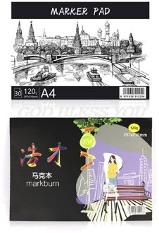 A3/A4/B5 Tekening Papier Pad Notebook Schetsboek Voor Marker Art Paiting Dagboek Student 30 Vellen