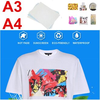 A3/A4 Sublimatie Warmte-overdracht Papier Voor Elke Inkjetprinter Met Sublimatie Inkt A3 50 sheets