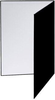 A3 Foleto Fotografie Karton Vouwen Reflector Zwart Zilver Wit Dik Papier Boek Board Reflecterende Voor Camera Photo