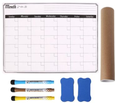 A3 Maandelijkse Planner Magnetische Whiteboard Magneten Bericht Board Herinneren Memo