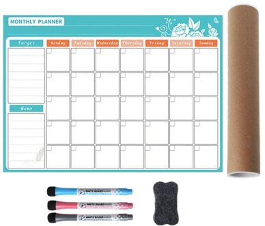 A3 Maandelijkse Planner Magnetische Whiteboard Magneten Tekening Message Board Memo 090F