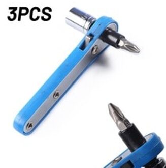 A3 Staal Wrench Bit Socket Blauw Chroom Vanadium Staal Ratchet Gezandstraald