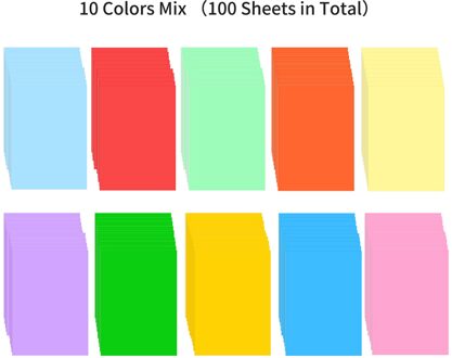 A4 100 Vellen Kleur Kopieerpapier 210x29 7Mm/8.3x11.7in Printer Papier 70GSM Voor Copy Printing Schrijven Ambachten En papier Vouwen