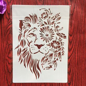 A4 29*21Cm Leeuw Diy Stencils Muur Schilderen Plakboek Kleuring Embossing Album Decoratieve Papieren Kaart Template, Muur