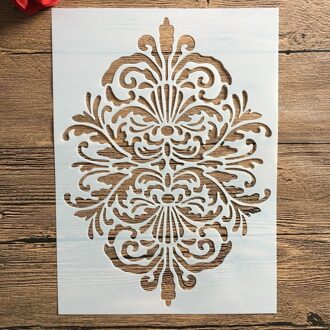 A4 29*21Cm Mandala Diy Stencils Muur Schilderen Plakboek Kleuring Embossing Album Decoratieve Papieren Kaart Sjabloon, stof. Muur