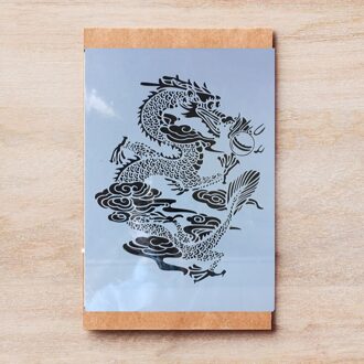 A4 29Cm China Draak Diy Gelaagdheid Stencils Muur Schilderen Plakboek Kleuring Embossing Album Decoratieve Template