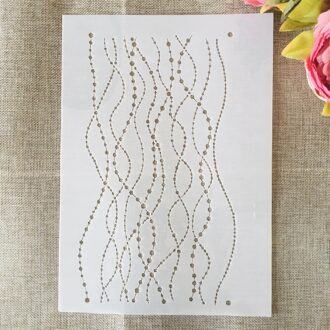 A4 29Cm Dunne Lijn Dot Diy Gelaagdheid Stencils Muur Schilderen Plakboek Kleuring Embossing Album Decoratieve Template