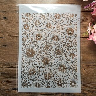 A4 29Cm Mandala Ronde Grote Bloemen Diy Gelaagdheid Stencils Muur Schilderen Plakboek Kleuring Embossing Album Decoratieve Template