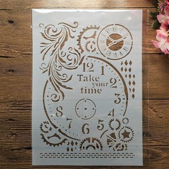 A4 29Cm Mandala Ronde Grote Bloemen Diy Gelaagdheid Stencils Muur Schilderen Plakboek Kleuring Embossing Album Decoratieve Template
