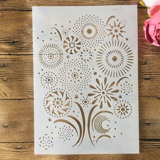 A4 29Cm Mandala Ronde Grote Bloemen Diy Gelaagdheid Stencils Muur Schilderen Plakboek Kleuring Embossing Album Decoratieve Template