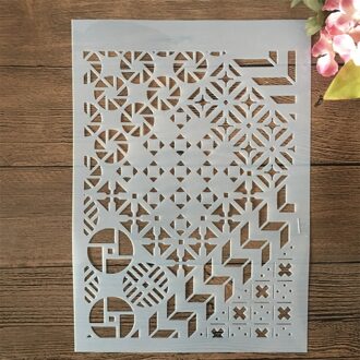A4 29Cm Mandala Ronde Grote Bloemen Diy Gelaagdheid Stencils Muur Schilderen Plakboek Kleuring Embossing Album Decoratieve Template
