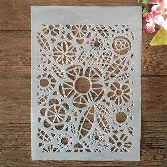 A4 29Cm Mandala Ronde Grote Bloemen Diy Gelaagdheid Stencils Muur Schilderen Plakboek Kleuring Embossing Album Decoratieve Template