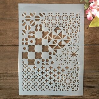 A4 29Cm Mandala Ronde Grote Bloemen Diy Gelaagdheid Stencils Muur Schilderen Plakboek Kleuring Embossing Album Decoratieve Template