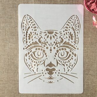 A4 29X21Cm Hand Tekenen Kat Dieren Diy Gelaagdheid Stencils Schilderij Plakboek Kleuring Embossing Album Decoratieve Template