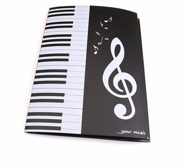 A4 6 Pagina 'S Vouwen Muziek Score Map Document Uitgebreid Piano Score Map Accessoires