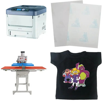 A4/A3 Size A+B Dark Laser No Cut Heat Transfer Paper Self Weeding Thermal Paper Transfer For T-shirt