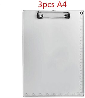A4 A5 Document Houder Klembord Aluminium Pp Schrijfbord Clip Bestandsmap Papieren Ticket Opslag Verzamelen Boek 3stk A4