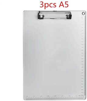 A4 A5 Document Houder Klembord Aluminium Pp Schrijfbord Clip Bestandsmap Papieren Ticket Opslag Verzamelen Boek 3stk A5