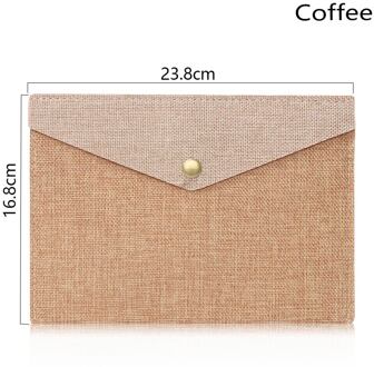 A4/A5 Document Zak Canvas Voelde Bestand Aktetas Papier Houder Bestandsmap Eenvoudige Draagbare Organizer Studenten Briefpapier Leveringen koffie S