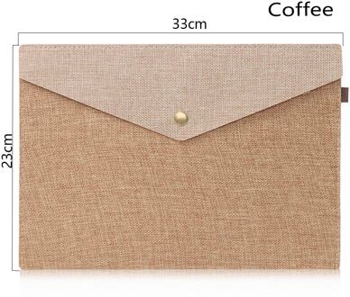 A4 A5 Eenvoudige Imitatie Linnen Canvas Voelde Bestand Zak Portfolio Office Studie Tas Briefpapier Map Bestand Aktentas Bestand Mappen L koffie