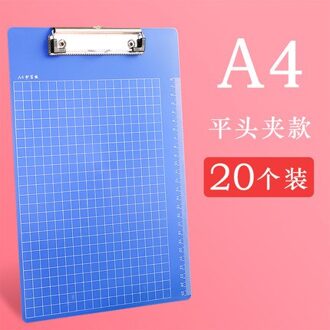 A4/A5 Plastic Klembord Schrijven Klembord Opknoping Map Schrijfblok Note Holder Blauw