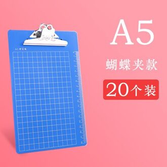 A4/A5 Plastic Klembord Schrijven Klembord Opknoping Map Schrijfblok Note Holder Licht Groen