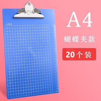A4/A5 Plastic Klembord Schrijven Klembord Opknoping Map Schrijfblok Note Holder Marineblauw