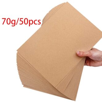 A4 Bruin Kraftpapier Diy Handmake Kaart Maken Craft Papier Dik Karton Karton 70gsm 50stk