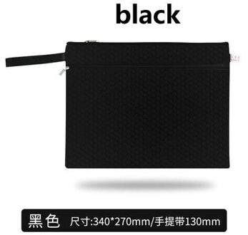 A4 Canvas Bestandsmap Tas Mannen Draagbare Kantoorbenodigdheden Organizer Zakken Dubbele Laag Draagbare School Document Levert