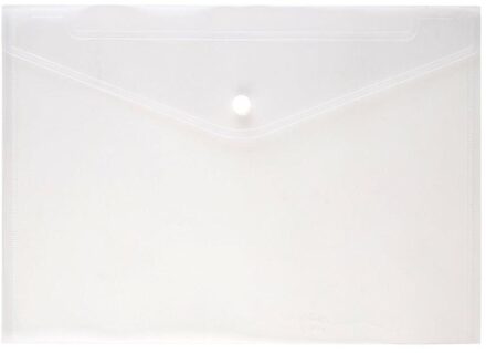 A4 Clear Document Zak Papier Bestandsmap Briefpapier School Office Case Pp 6 Kleuren wit