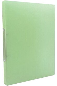 A4 Clip Map Transparante Candy Kleur Loose Leaf Binder Organizer groen