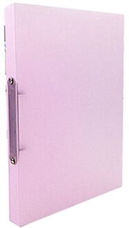 A4 Clip Map Transparante Candy Kleur Loose Leaf Binder Organizer roze
