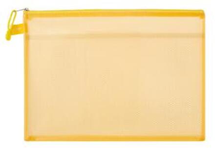 A4 Conferentie Materialen Bestand Bestand Zak Dikke Kleur Clip Mesh Dubbellaags Frosted Rits Zak Pvc Document Zak 5