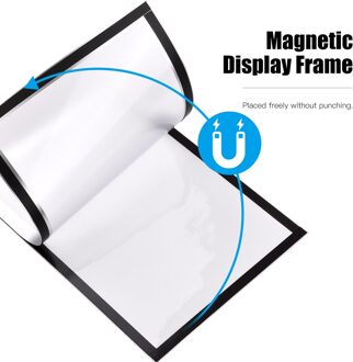 A4 Document Teken Houder Frosted Magnetische Bestand Frame Pvc Poster Foto Opmerking Display Frame Voor Whiteboard Koelkast Kabinet Muur geel