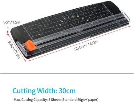 A4 Draagbare Papier Trimmer Papier Cutter Snijmachine 12.2 Inch Snijden Lengte Voor Ambachtelijke Papier Card Photo Gelamineerd Papier 12 duim snijdend