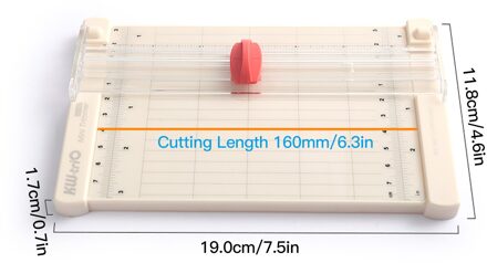 A4 Draagbare Papier Trimmer Papier Cutter Snijmachine 12.2 Inch Snijden Lengte Voor Ambachtelijke Papier Card Photo Gelamineerd Papier 6.3 duim snijdend
