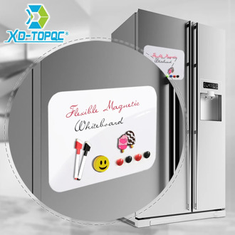 A4 Flexible Whiteboard 9"x12" Dry Erase Fridge Magnetic Kids White Drawing Board Message Board Reminder Magnet Refrigerator Note