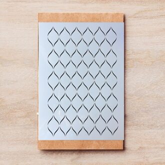 A4 Golvende Lijn Textuur Diy Gelaagdheid Stencils Schilderij Plakboek Kleuring Embossing Album Decoratieve Template 29*21 Cm