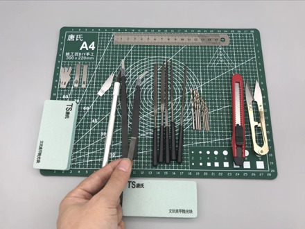 A4 Grid Line Self Healing Cutting Mat Craft Card Fabric Leather Paper Board Manual Modeling Components Pvc Mat Pencil Knife Tool