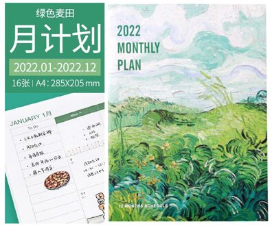 A4 Grote 365 Self-Vulling Kawaii Planner Notebook 12 Maand Agenda Chinese Planner Office Schoolbenodigdheden 365 Planner Overigen