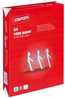 A4 kopieer papier - 5x - 500 vellen - wit - 80 grams - basic papier van stevige kwaliteit