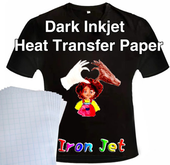 A4 light Dark Cotton Cloth DIY Iron Heat Press Print Paper T-shirt Inkjet Sublimation Printing Paper Thermal Transfer Paper
