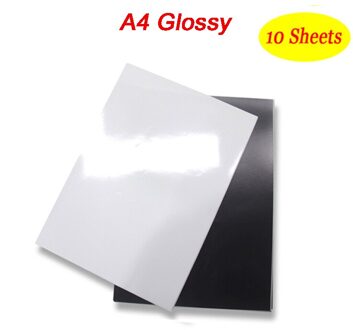 A4 Magnetische Fotografische Papier A4 4R Inkjet Printen Fotopapier Glossy Matte Stickers Diy Koelkast Magneet glanzend A4 10 sheets