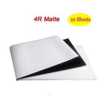 A4 Magnetische Fotografische Papier A4 4R Inkjet Printen Fotopapier Glossy Matte Stickers Diy Koelkast Magneet matte 4R 10 sheets