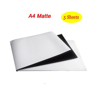 A4 Magnetische Fotografische Papier A4 4R Inkjet Printen Fotopapier Glossy Matte Stickers Diy Koelkast Magneet matte A4 5 sheets