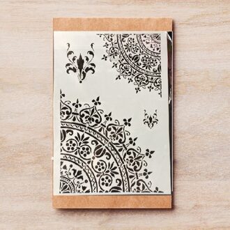 A4 Mandala 1/4 Cirkel Wiel Diy Gelaagdheid Stencils Schilderij Plakboek Kleuring Embossing Album Decoratieve Template 29*21 Cm