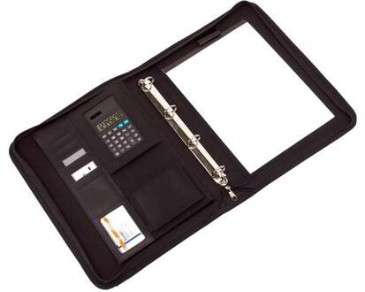 A4 Map met Rits en 4 Ringen