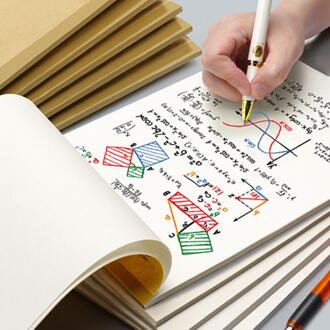 A4 Notebook Blanco Binnenpagina Graffiti Draft Schetsboek Verdikte Beige Papier Voor Schetsen Note Schilderen 40 Pagina 'S